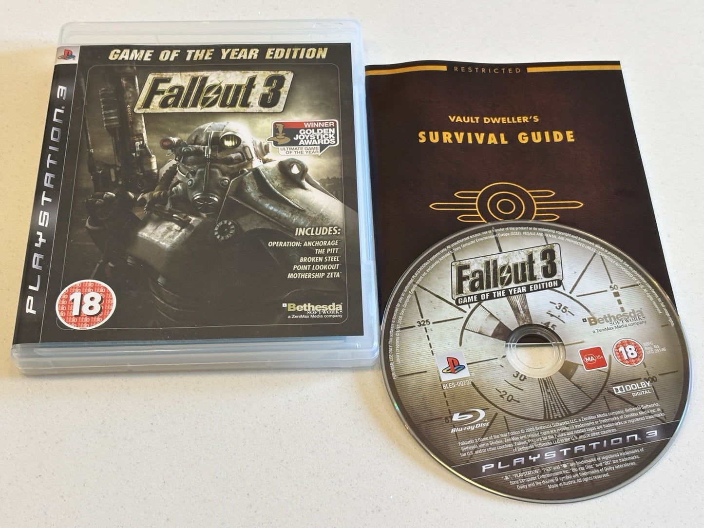 Fallout 3 Game of the Year Edition UK PAL Version Playstation 3 PS3 Game