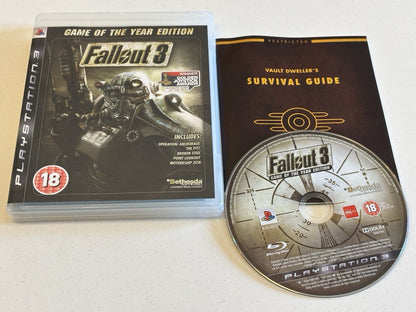 Fallout 3 Game of the Year Edition UK PAL Version Playstation 3 PS3 Game