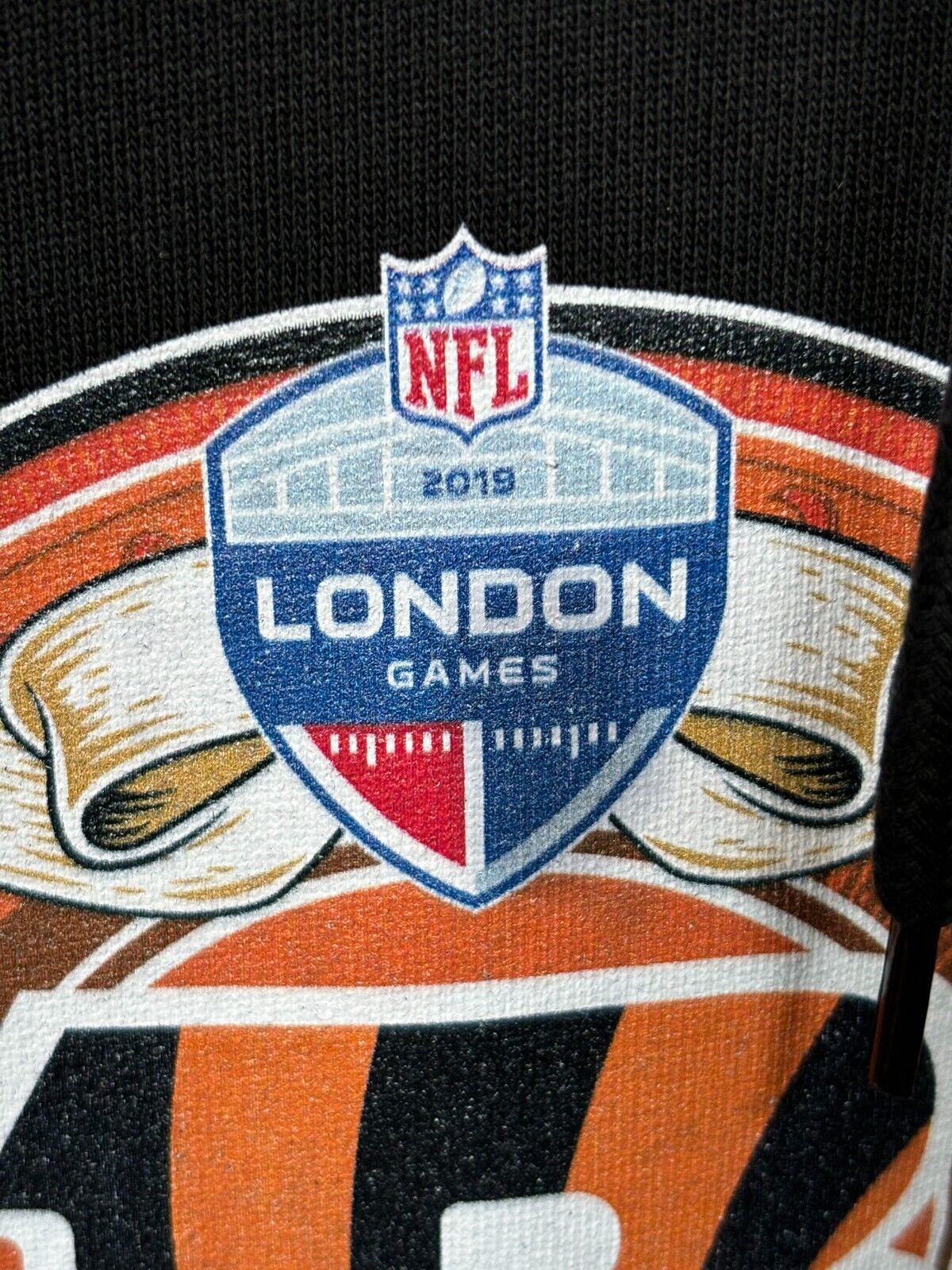 NFL London Games Bengals Jaguars Official Hoodie. Black. XXL