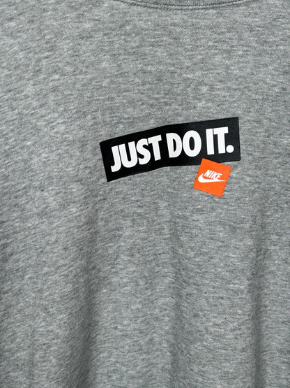 NIKE JUST DO IT Men's Grey Sweatshirt XL Sports Crew Neck