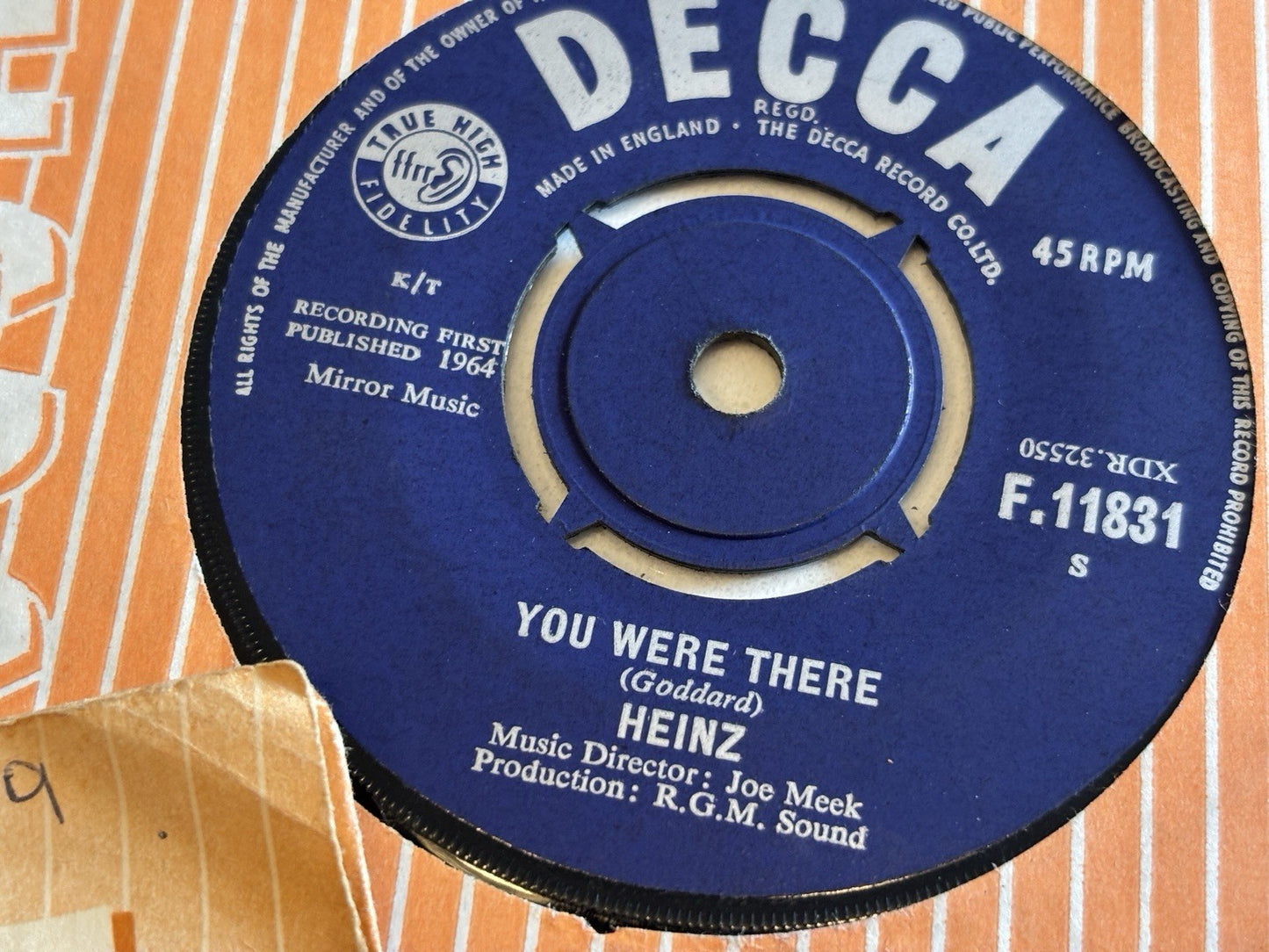 3x Heinz 7” Vinyl Bundle Job Lot Record Singles.