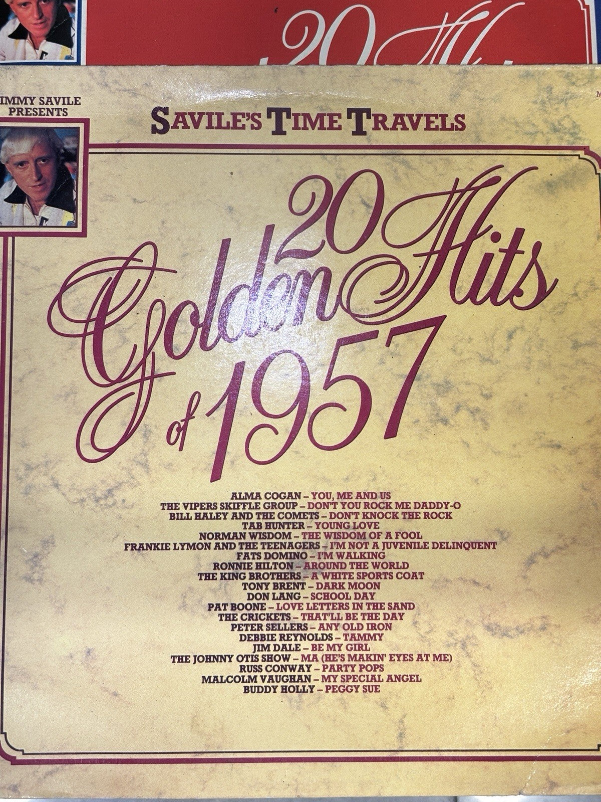 4x 20 GOLDEN HITS 1957, 1965, 1966, 1967 SAVILE’S TIME TRAVELS - VINYL 12" LP x4