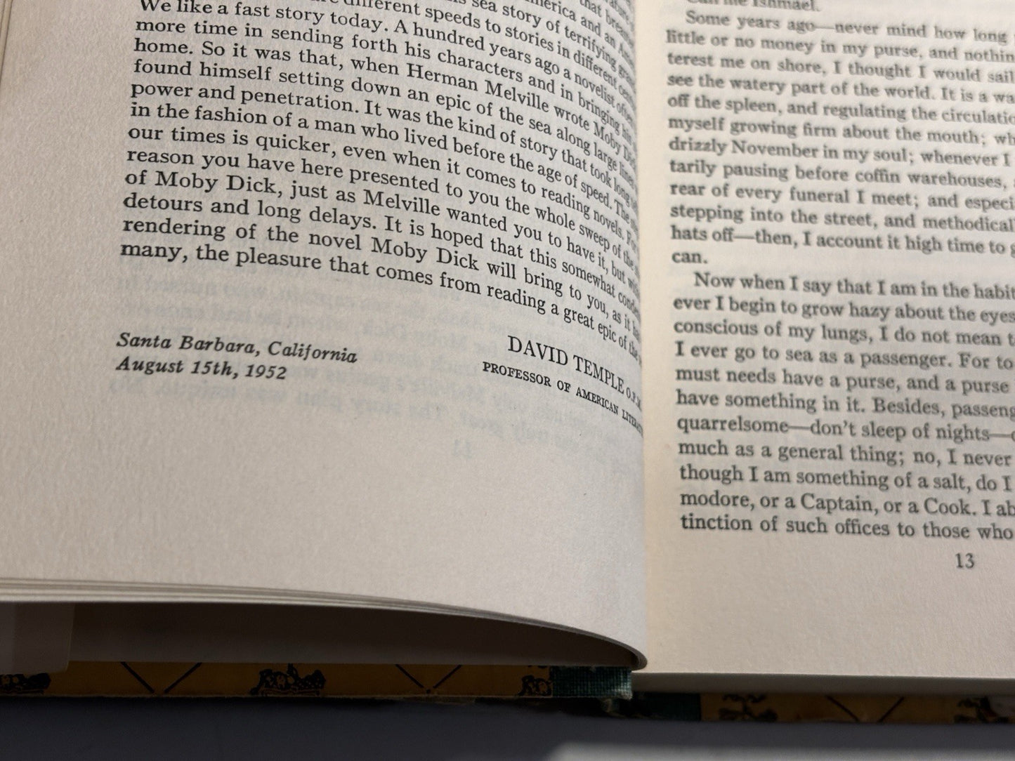 Moby Dick Herman Melville 1952  David Temple   DJ