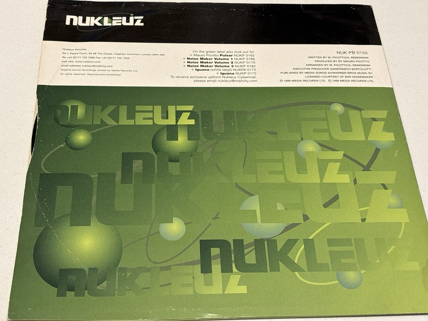 Nukleuz- CRW - I Feel Love & Hard Beat EP 9 - 12” VINYL RECORD DJ