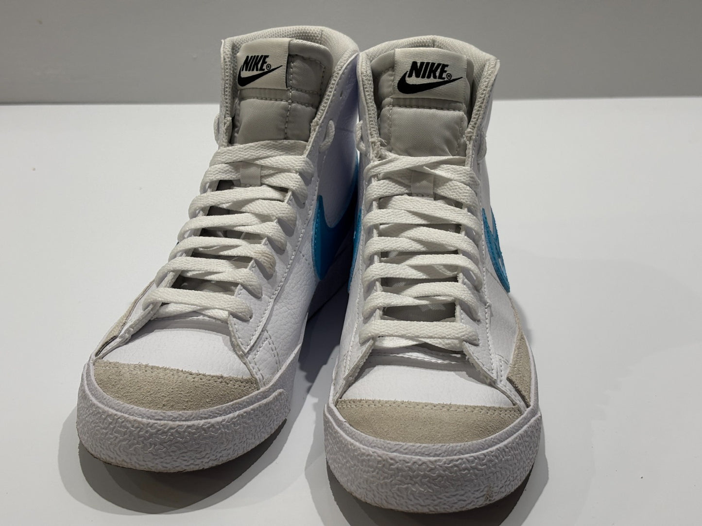 Nike Blazer Mid Size UK 5 White Blue Lightening