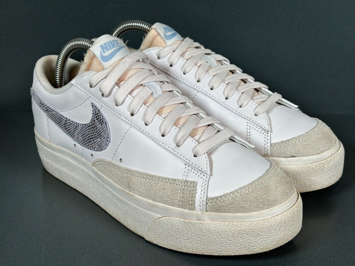 Nike Blazer Low Platform DJ0292-101 Women's White/Black Trainers UK Size 6