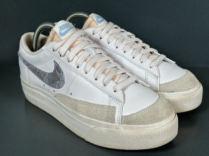 Nike Blazer Low Platform DJ0292-101 Women's White/Black Trainers UK Size 6