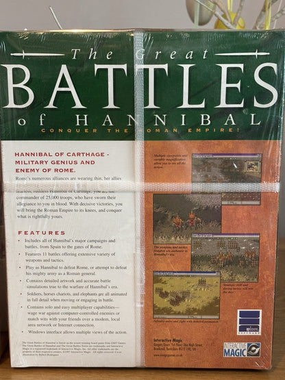 The Great Battles Bundle PC Game Caesar and Hannibal Interactive Magic SEALED