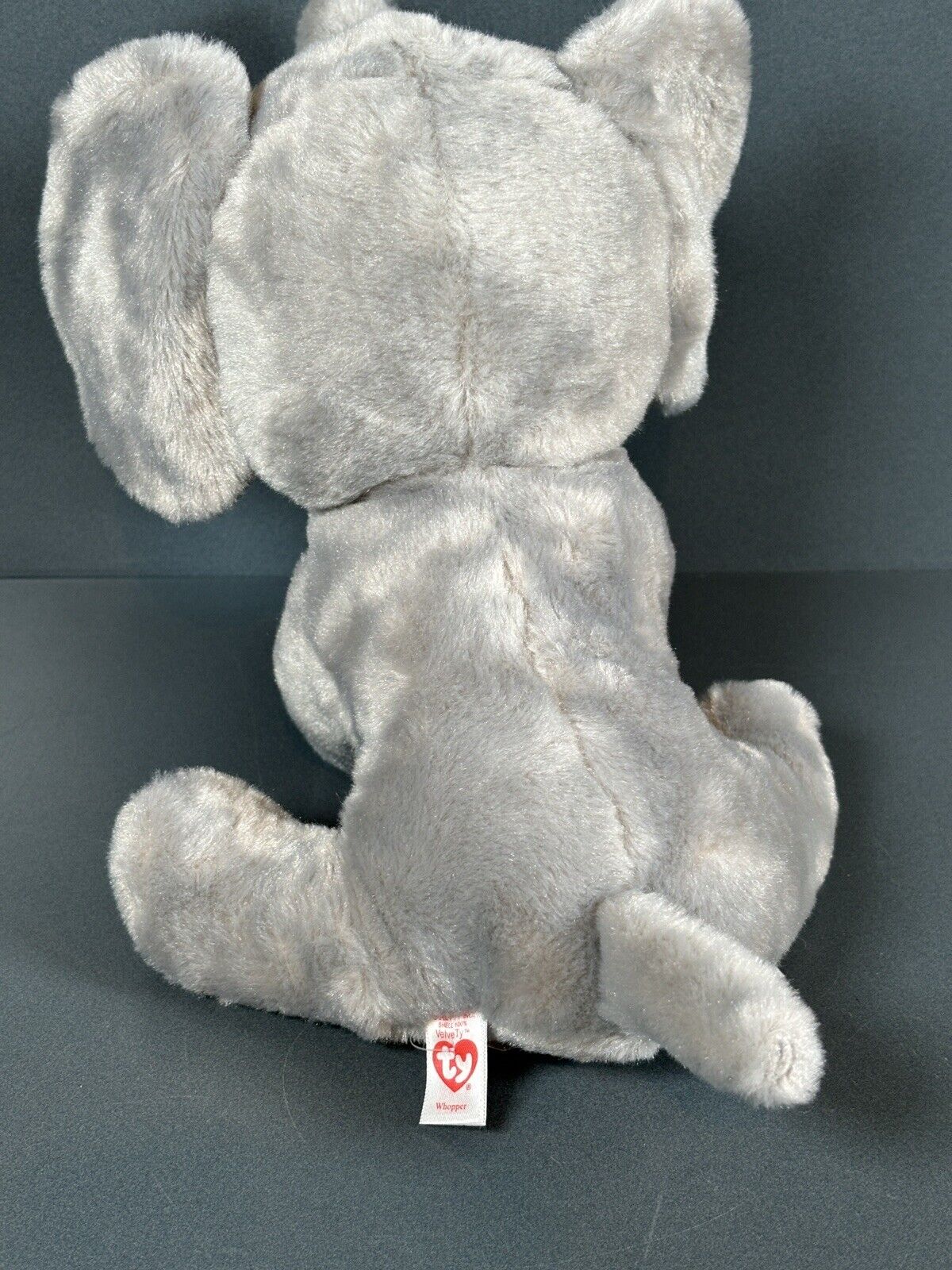 Rare Ty Peanut the Grey Elephant With Grey Ears (Glitter Eyes) Retired 9"