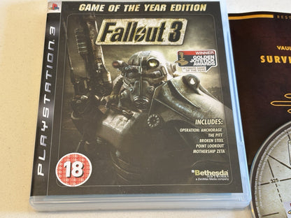 Fallout 3 Game of the Year Edition UK PAL Version Playstation 3 PS3 Game