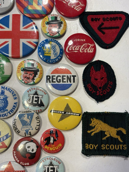 Job Lot Bundle Vintage Pin Badges And Vintage Cub Scout Patches