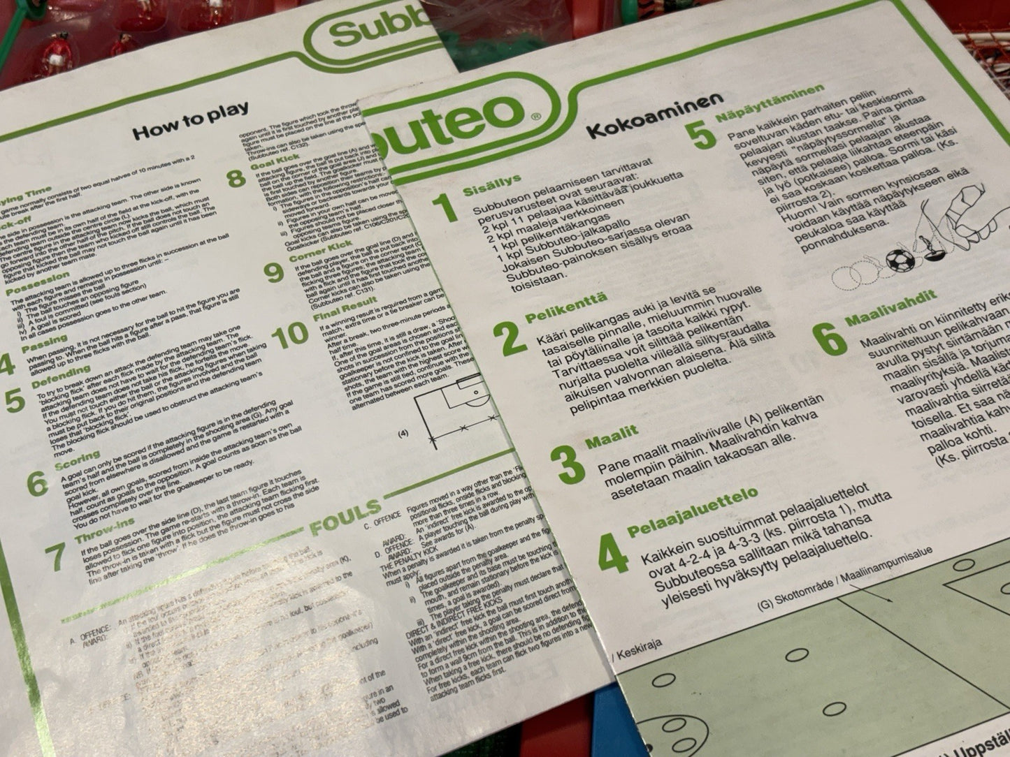 Subbuteo Uefa Euro 96 Set in Box - Rare Set