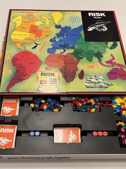Risk Board Game  Parker  World Conquest Game  Vintage  1985  Complete