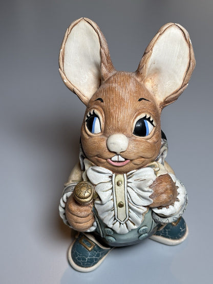 2 Large Pendelfin Rabbit Figures - Originals from Burnley Factory