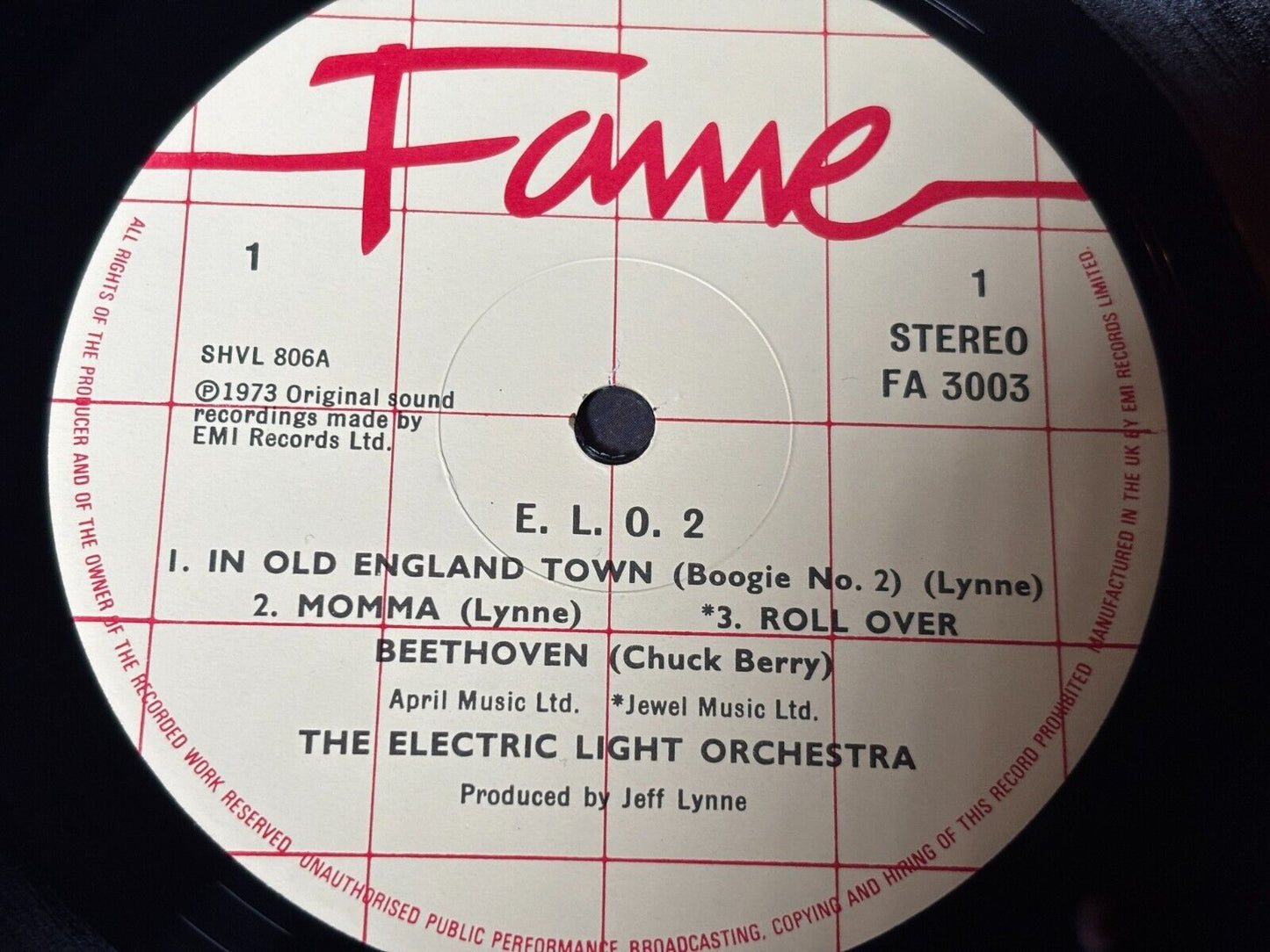 THE ELECTRIC LIGHT ORCHESTRA elo 2 FA 3003, vinyl, album, fame, uk