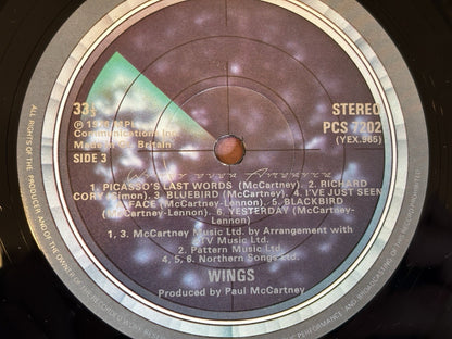 Paul McCartney & Wings Wings Over America Vinyl UK 1976 1st Press 3 LP & Poster