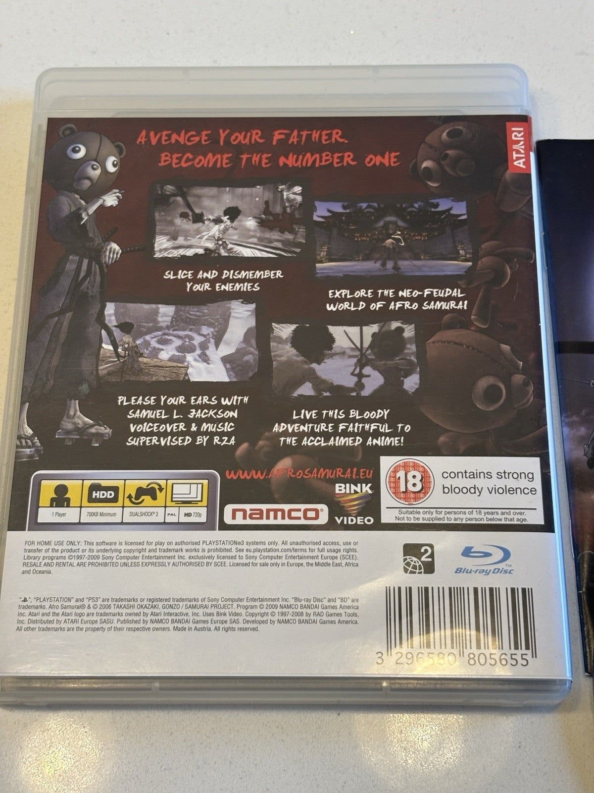 Afro Samurai - Sony PS3 PlayStation 3 Action Adventure Fighting Video Game