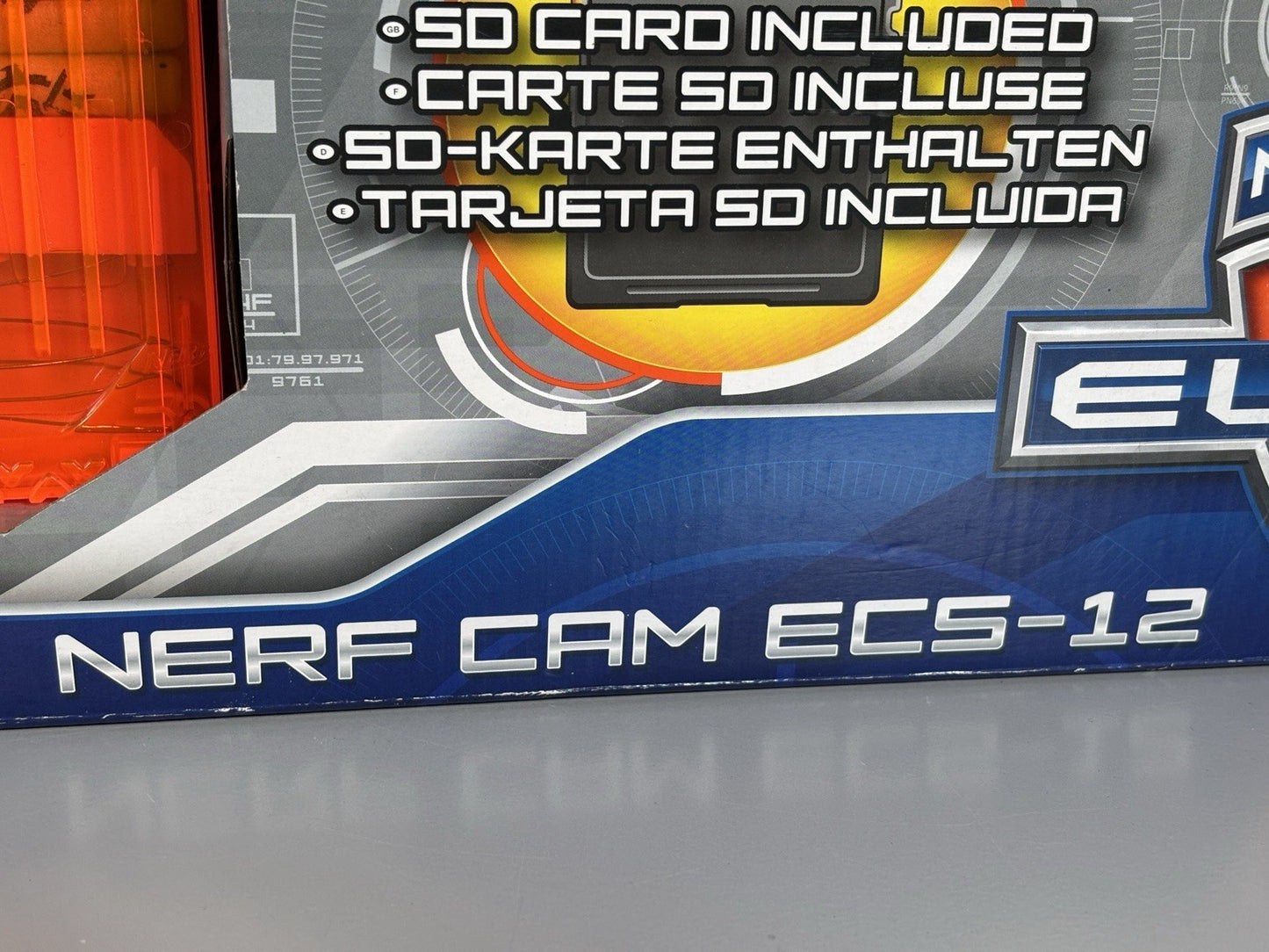 Nerf Elite Cam ECS-12 Automatic Blaster, Mag & Darts Original Box - (No SD Card)