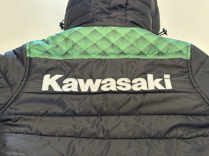 Kawasaki Sports Coat Jacket Hooded Padded Rare
