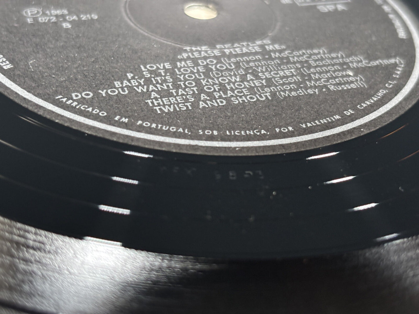 The Beatles. Please, Please Me Stereo Rare First Pressing Portugal