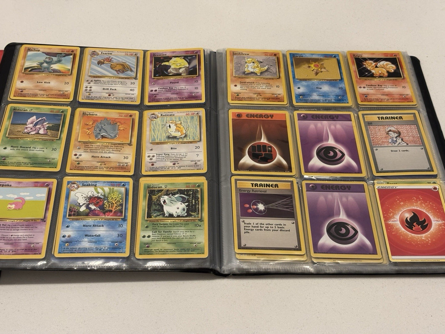 Pokemon Binder With 180x Cards inc 47x Jungle WOTC
