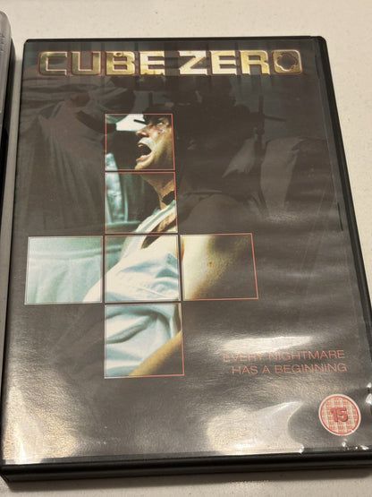 Cube Trilogy - Cube / Cube 2 / Cube Zero [DVD] {Free P&P Tracked 24}