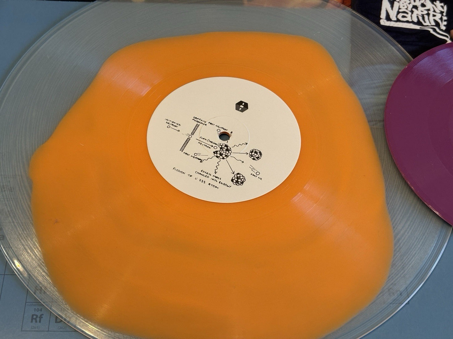 Main Source  LP AND 7" Breaking Atoms VMP Orange Vinyl Me Please Record