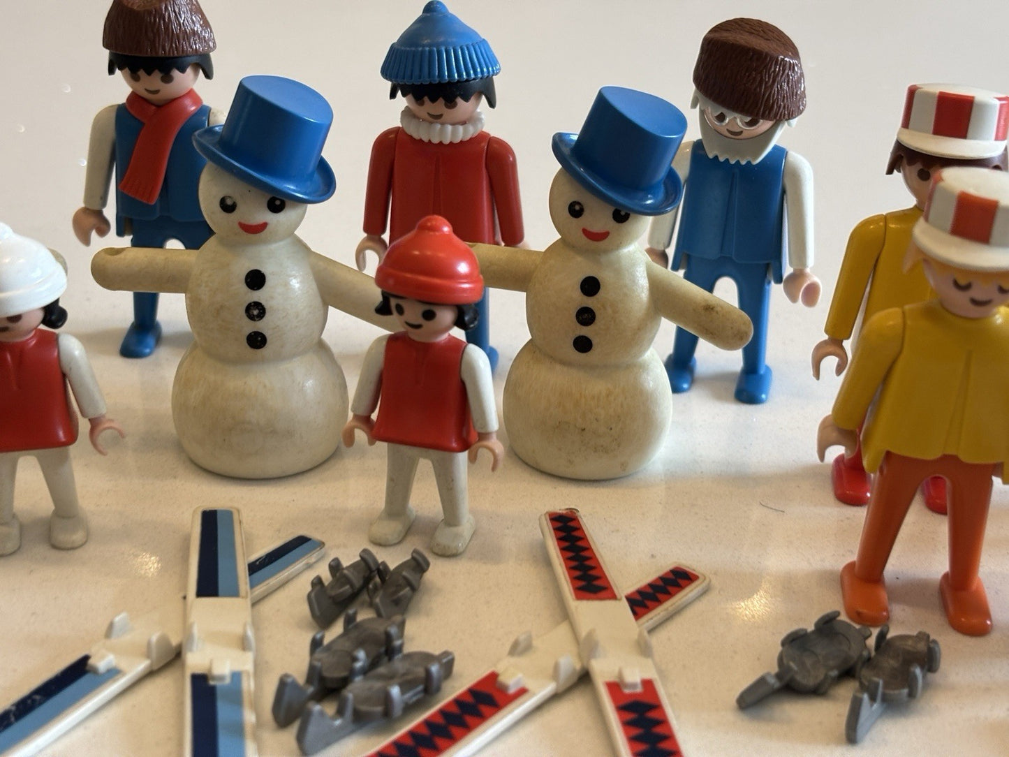 Vintage Playmobil Winter Ski Snow Winter Figures, Snowmen & Accessories