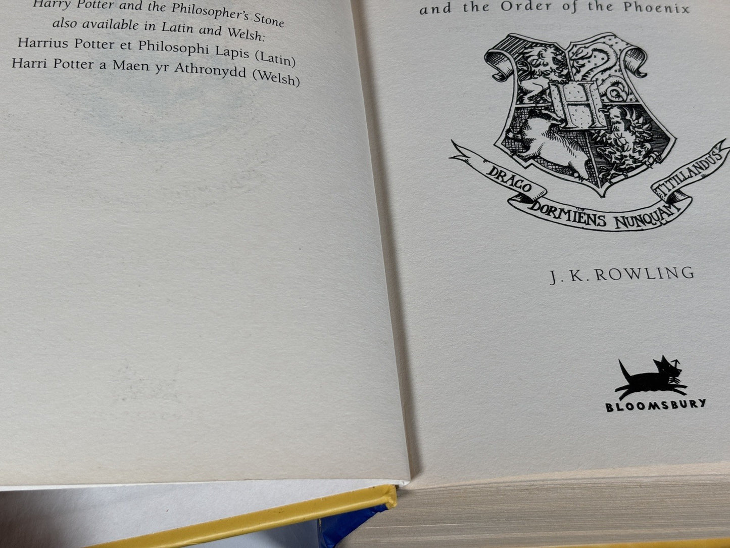 Harry Potter And The Order Of The Phoenix First Edition Error 766 Pages & 2 ink