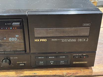 Technics 360 Series RS-X520 Twin Cassette Deck. Read Description