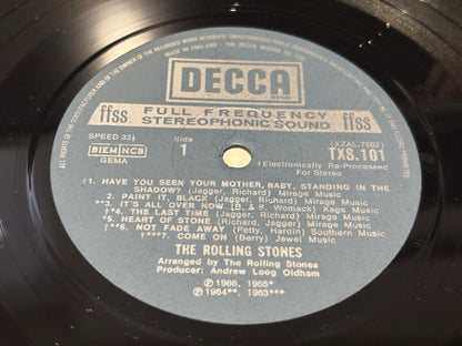 THE ROLLING STONES BIG HITS DECCA TXL 101 MICK JAGGER PSYCH UNBOXED LABEL MONO