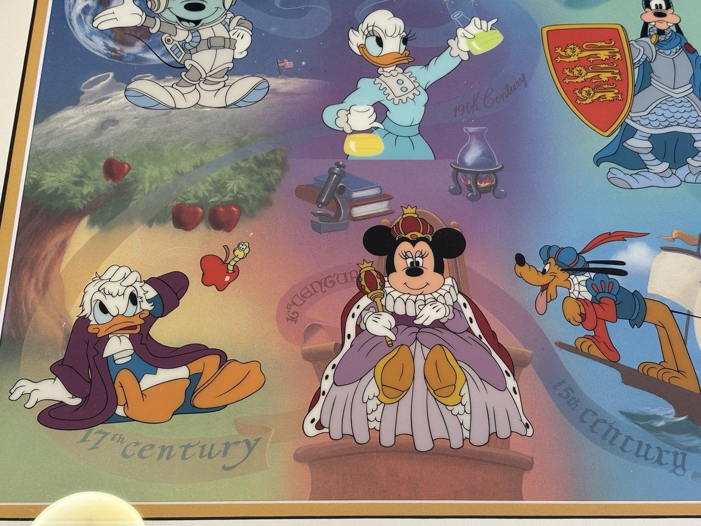 Disney LE 2000 "MILLENIUM MILESTONES" SERICEL A w/COA Art Print