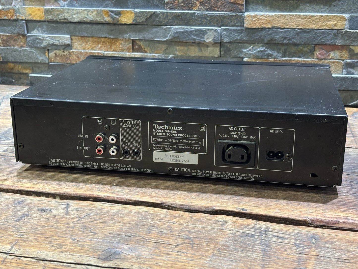 Technics SH-E85 Stereo Sound Processor/ Graphic Spectrum Analyser Fully Working