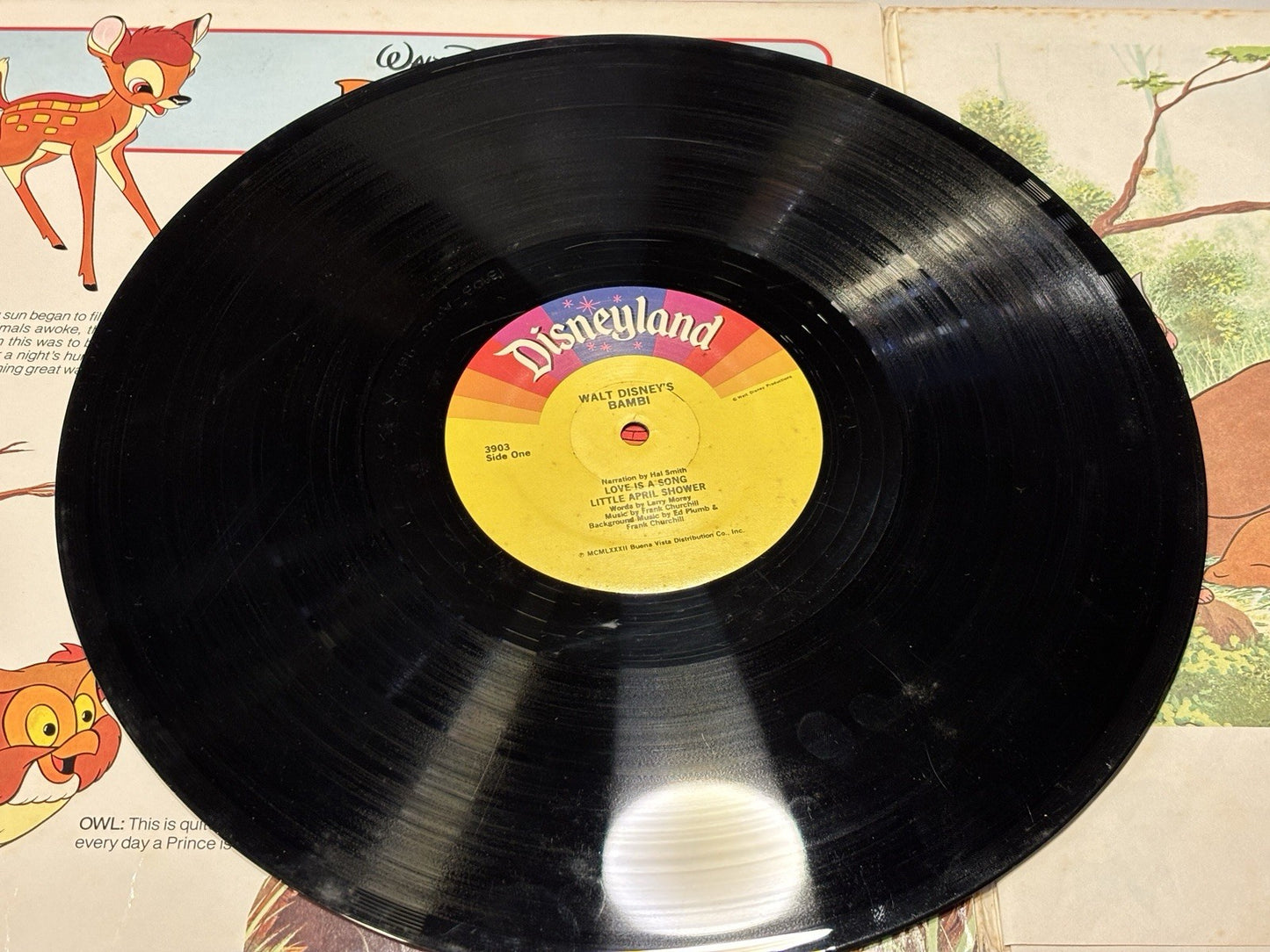 Walt Disney s Story and Songs from Bambi Vinyl - Disneyland - 3903