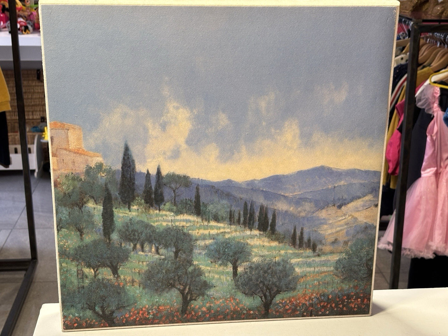 J Pernath Canvas 3x Block Prints 46cm Tall
