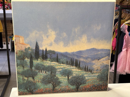 J Pernath Canvas 3x Block Prints 46cm Tall
