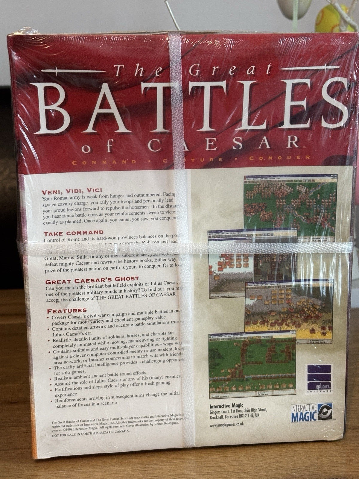 The Great Battles Bundle PC Game Caesar and Hannibal Interactive Magic SEALED