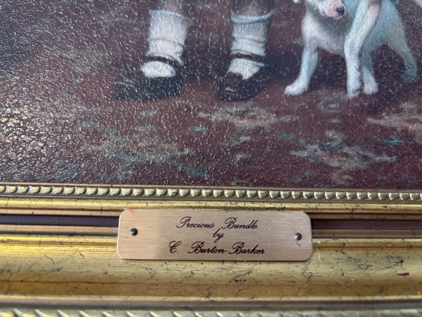 CHARLES BURTON BARBER Puppy Love Precious Bundle Picture Frame