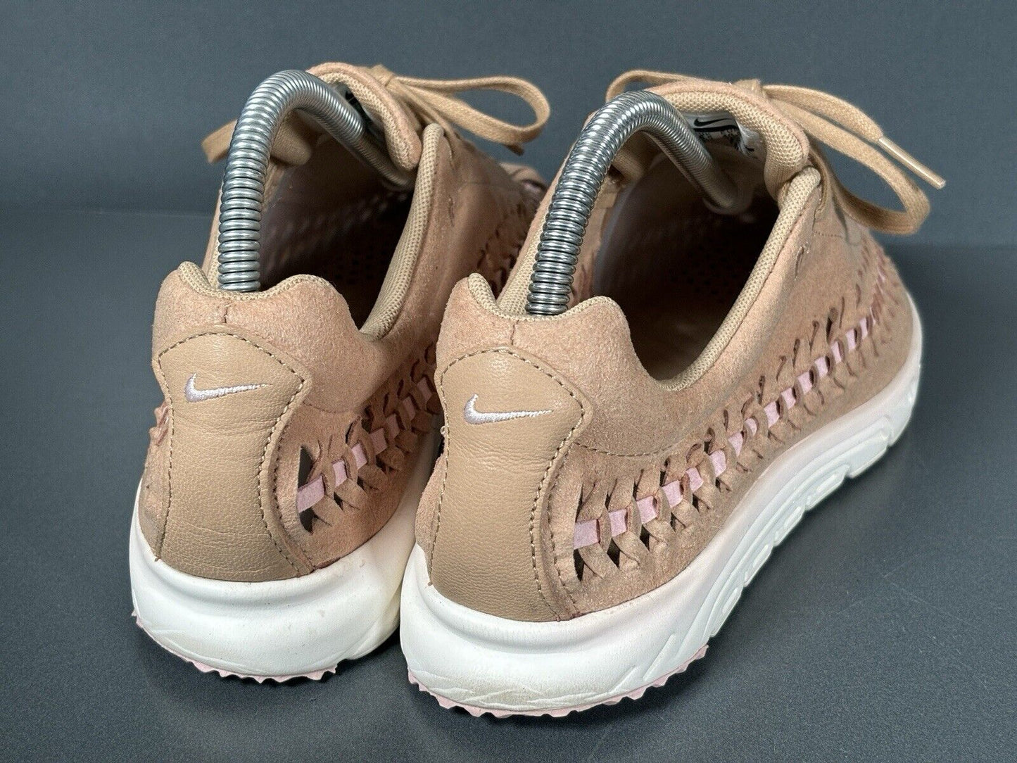 Nike Womens Mayfly Woven Suede 833802-200 Tan Peach Pink Uk 6.5
