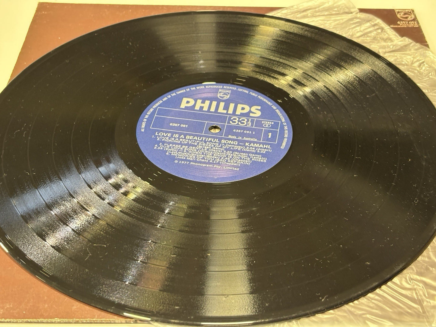 Kamahl Signed Love Is A Beautiful Song - 1978 vinyl 6357 051 Australian Issue