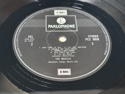 BEATLES A HARD DAYS NIGHT UK PARLOPHONE VINYL LP ALBUM PCS 3058 YEX 126-2