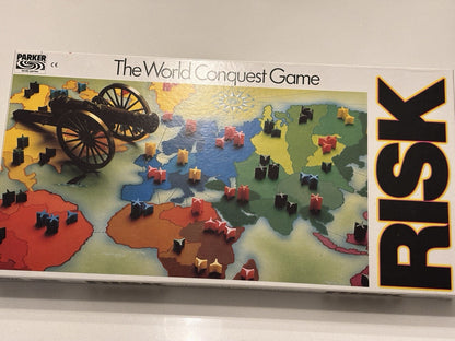 Risk Board Game  Parker  World Conquest Game  Vintage  1985  Complete