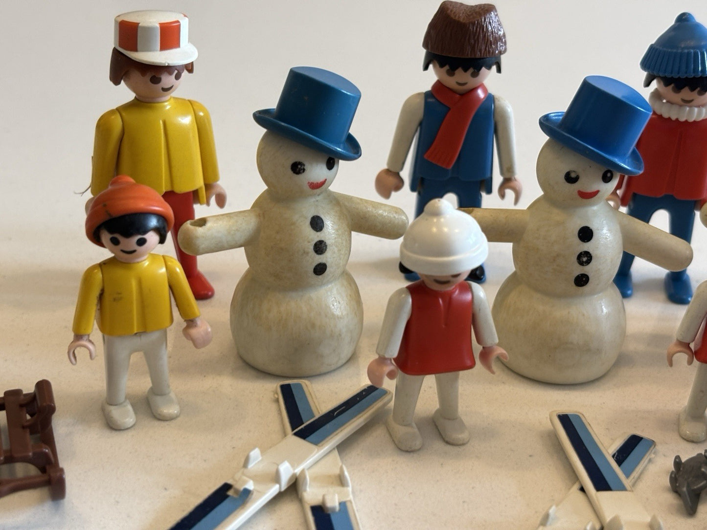Vintage Playmobil Winter Ski Snow Winter Figures, Snowmen & Accessories