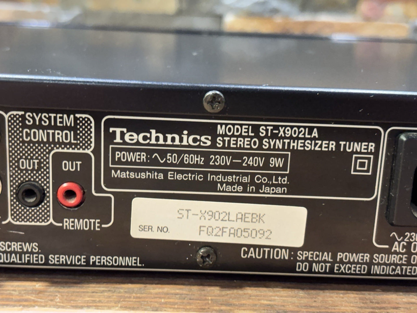 Technics ST-X902L LW/MW/FM Stereo Quartz Synthesizer Radio Tuner Audio & HiFi