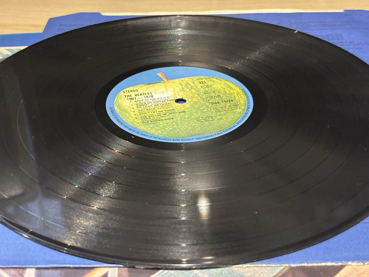 The Beatles 1967-1970 Blue Album 2xLP Vinyl UK Gatefold Pre Owned Collectable