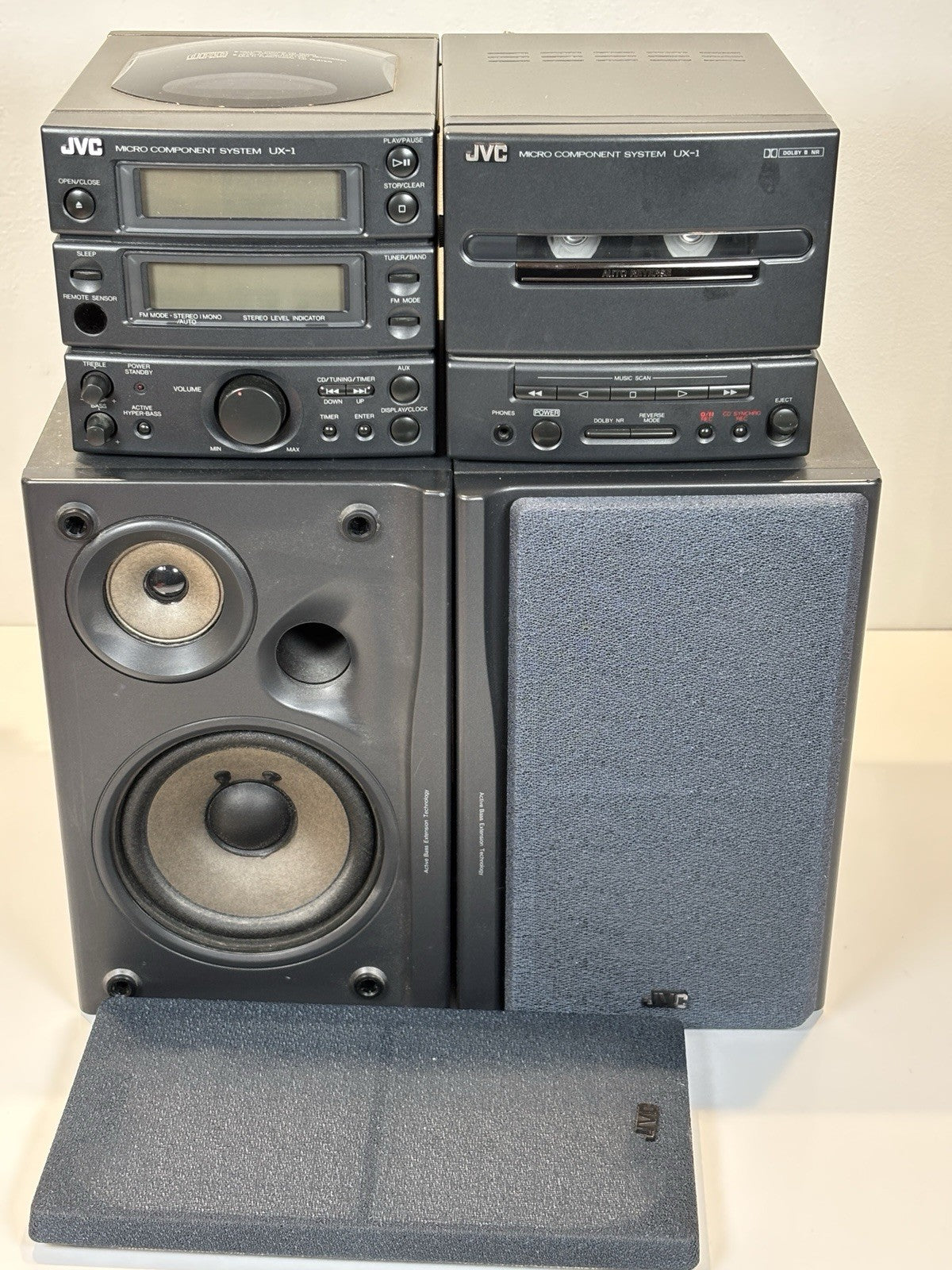 JVC UX-1 Micro Component System CD Tape Tuner Aux Mini Stack System TESTED VGC