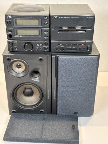 JVC UX-1 Micro Component System CD Tape Tuner Aux Mini Stack System TESTED VGC
