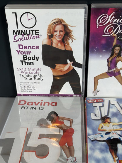 6x Fitness Workout Dvd Film Bundle