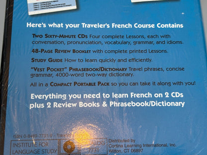Traveler's French CD Course Cortina Travelpack