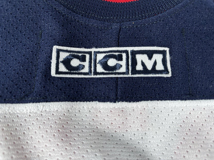 Vintage CCM Columbus Blue Jackets NHL Youths L/XL Air-Knit Hockey Jersey Canada